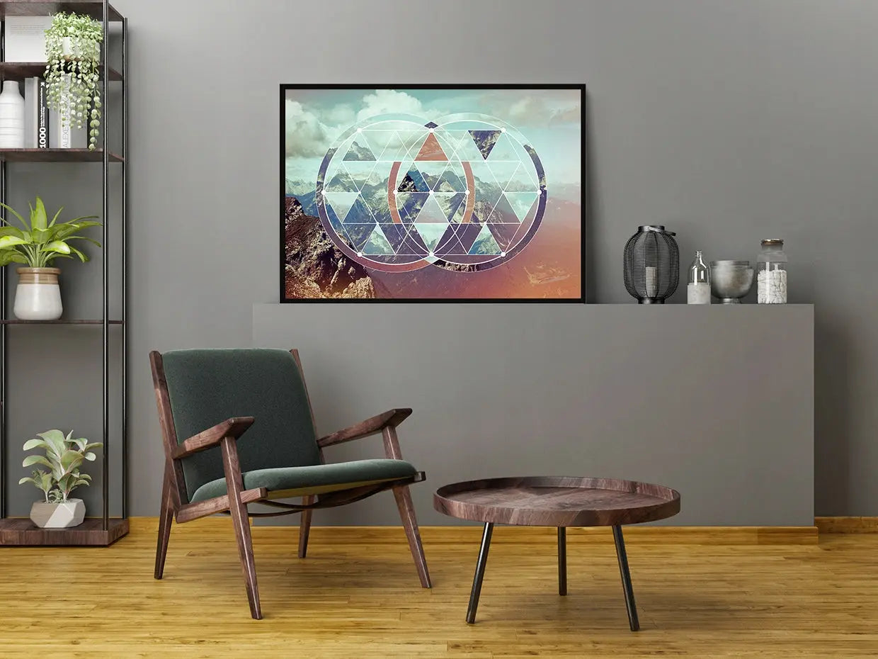 Plakat Geometria GÓRY 53x73 cm - ForWalls.eu