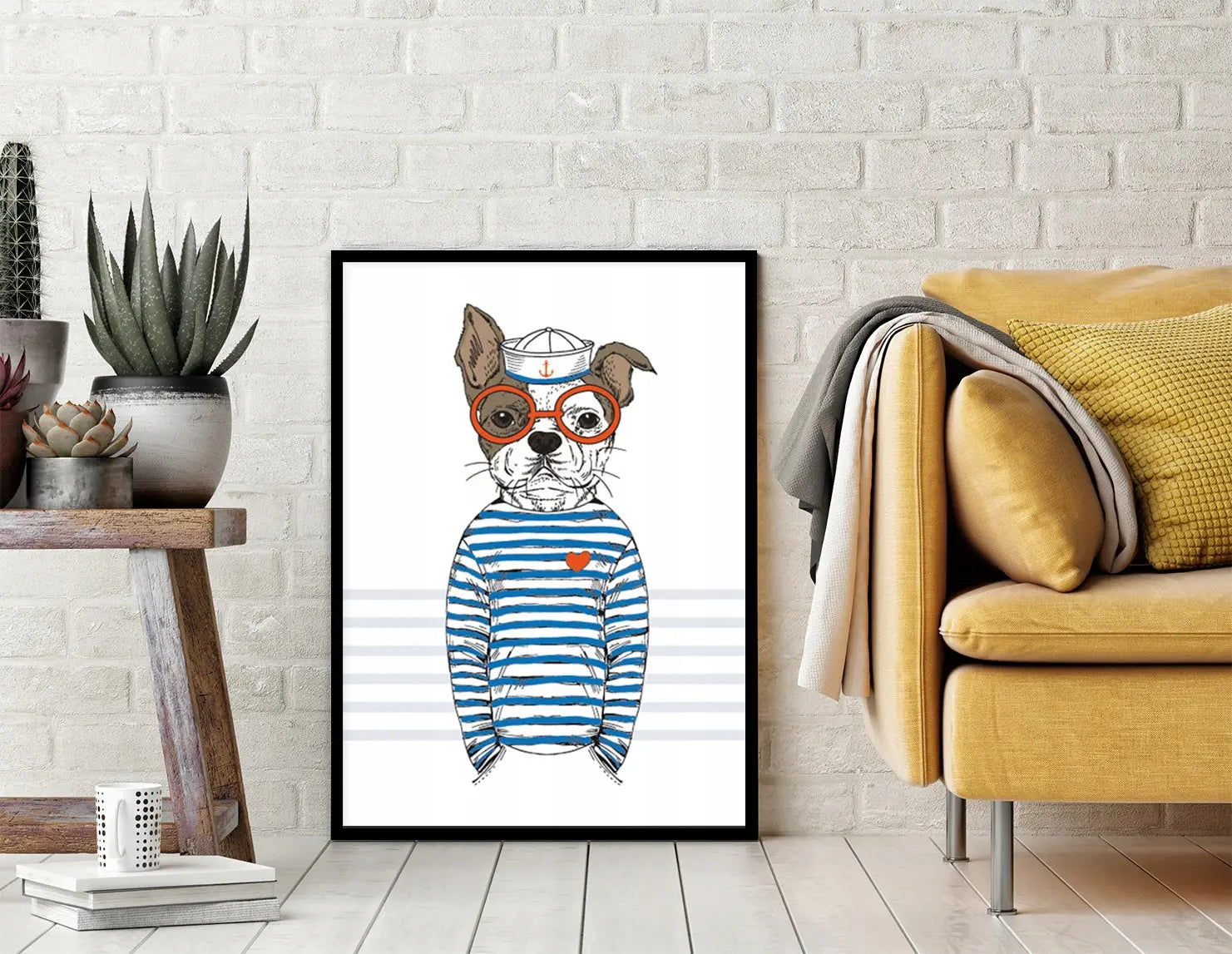 Plakat Pies Hipster 33x43 cm  ForWalls.eu