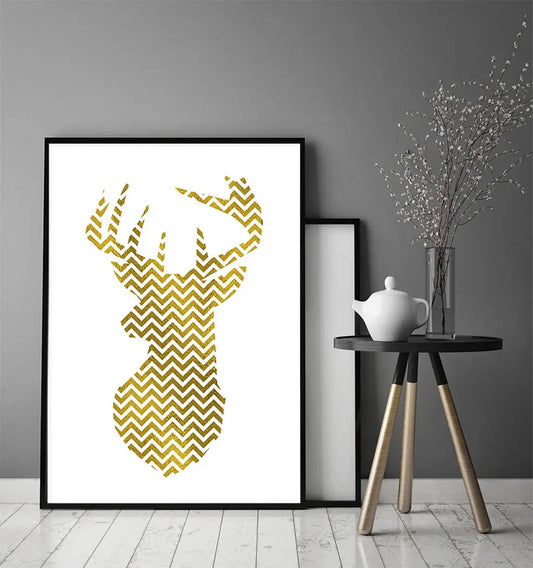 Plakat Złoty Jeleń 33x43 cm - ForWalls.eu