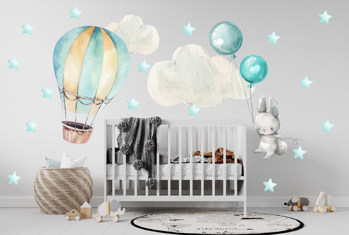 Naklejki ścienne dekoracja dla dzieci do pokoju na ścianę meble Balony  ForWalls.eu
