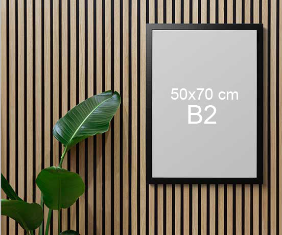 Ramka Drewniana 50x70 cm Czarna  ForWalls.eu