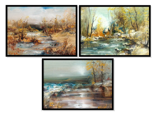 Plakaty Pejzaż Tryptyk 33x43cm - ForWalls.eu