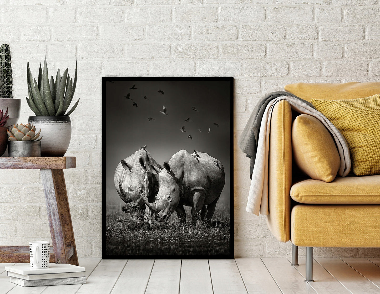 Plakat Nosorożce 33x43 cm  ForWalls.eu
