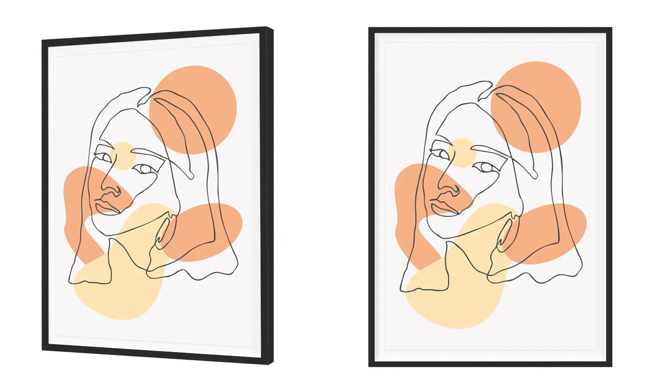 Plakat Line art Ona 33x43 cm - ForWalls.eu