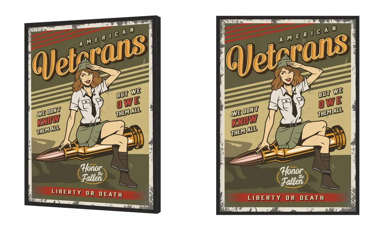 Plakat Veterans Pinup 33x43 cm  ForWalls.eu