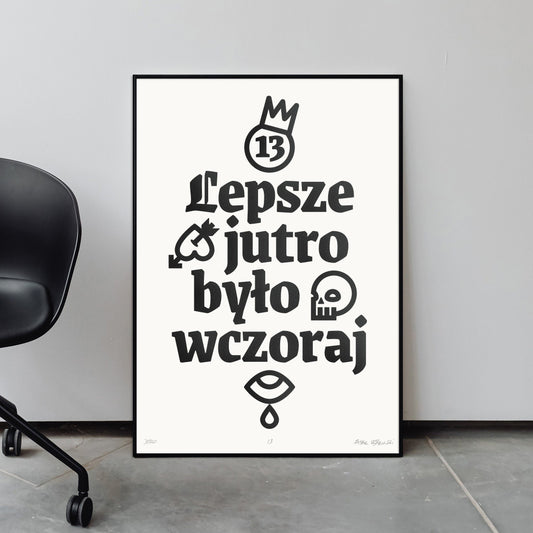 Plakat JUTRO WCZORAJ  ForWalls.eu
