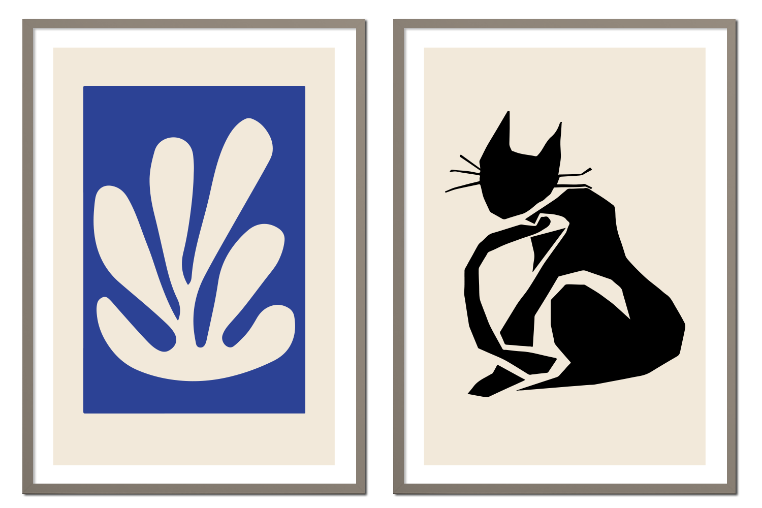 Plakaty Henri Matisse Kot Abstrakcja Dyptyk  ForWalls.eu
