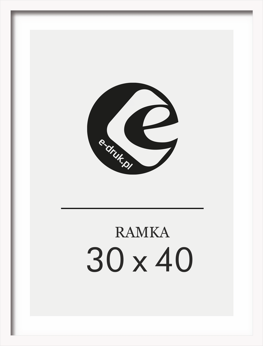 Ramka Drewniana A3, 30x40 cm Biała  ForWalls.eu