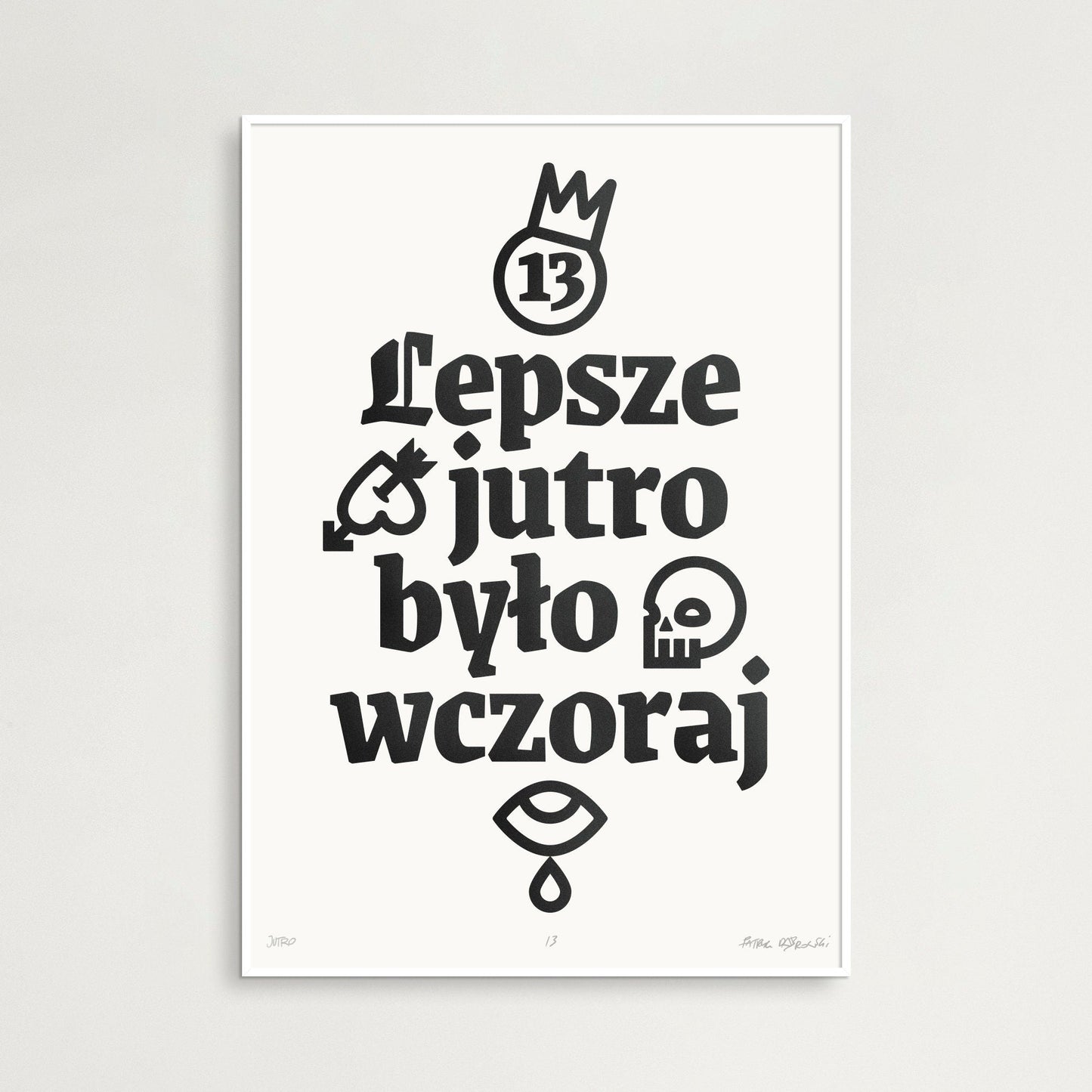 Plakat JUTRO WCZORAJ  ForWalls.eu