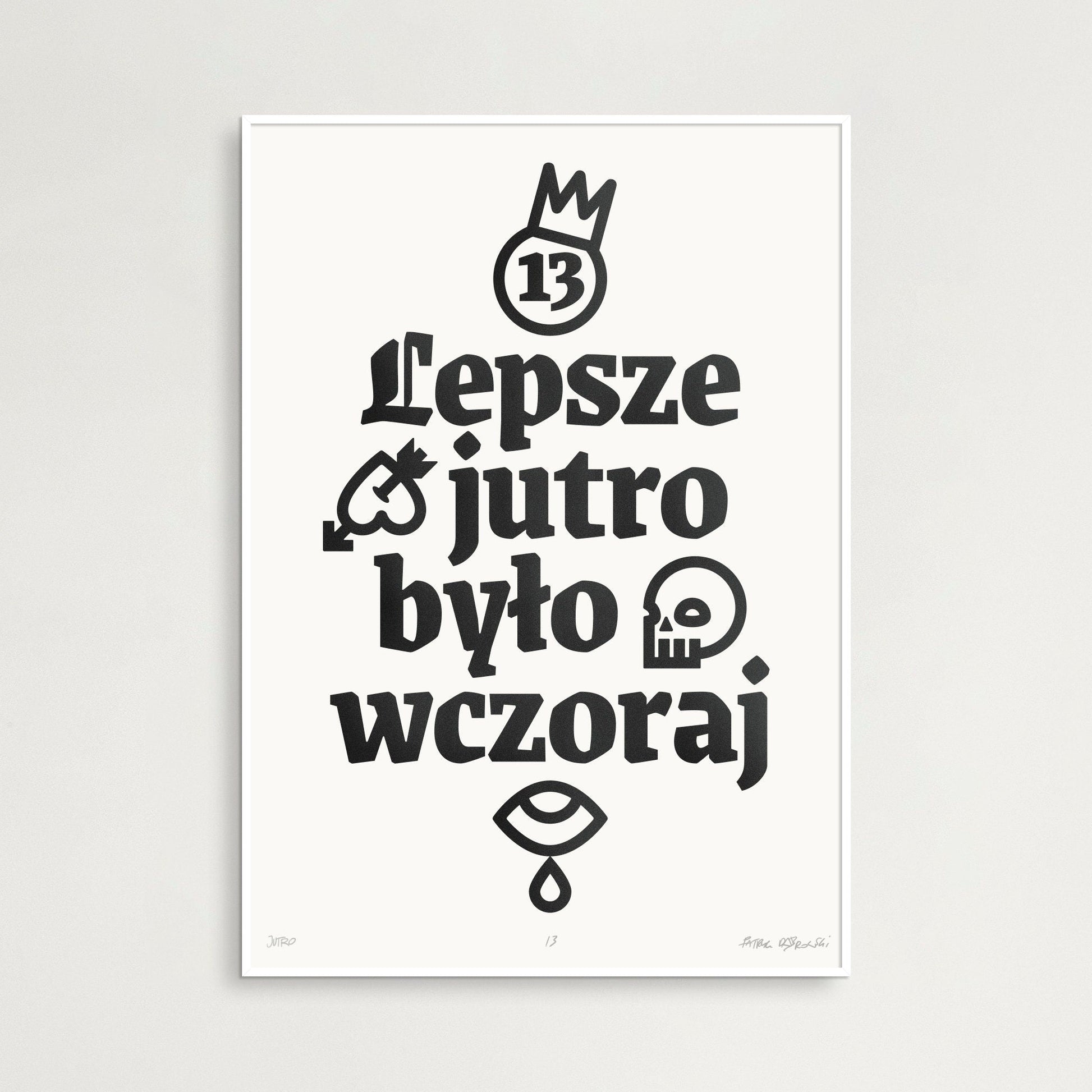 Plakat JUTRO WCZORAJ  ForWalls.eu