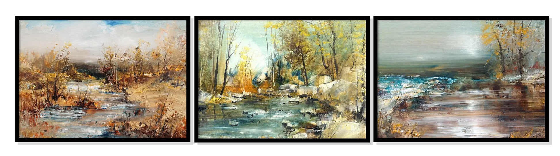 Plakaty Pejzaż Tryptyk 33x43cm - ForWalls.eu