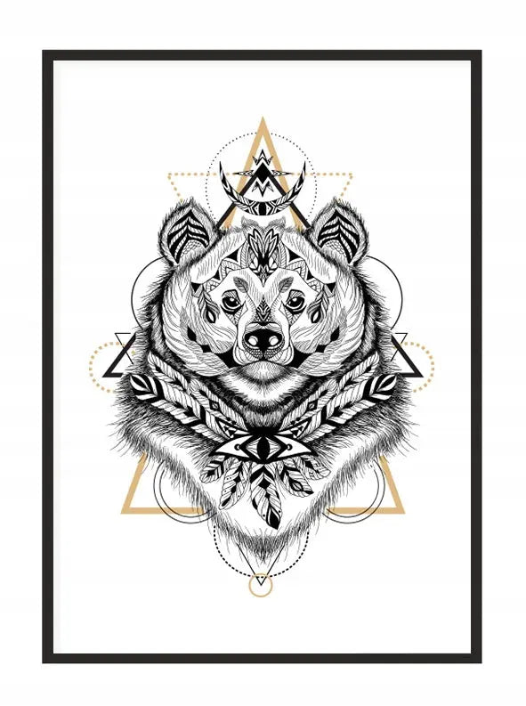 Plakat Tribal Niedźwi 33x43 cm - ForWalls.eu