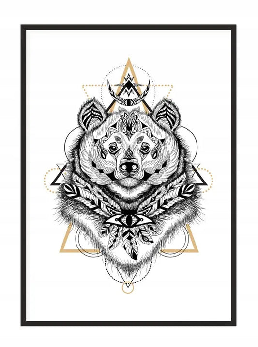 Plakat Tribal Niedźwi 33x43 cm - ForWalls.eu
