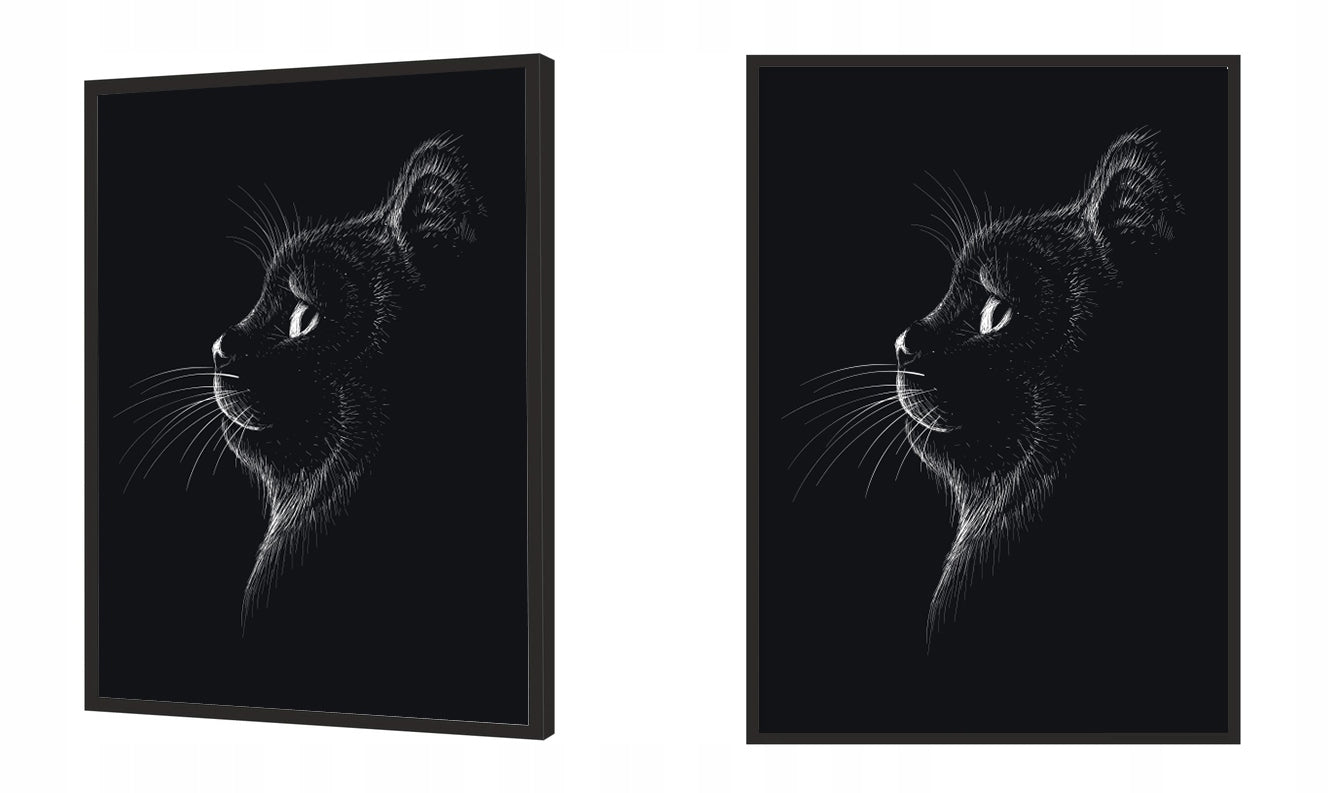 Plakat Czarny Kot 33x43 cm  ForWalls.eu