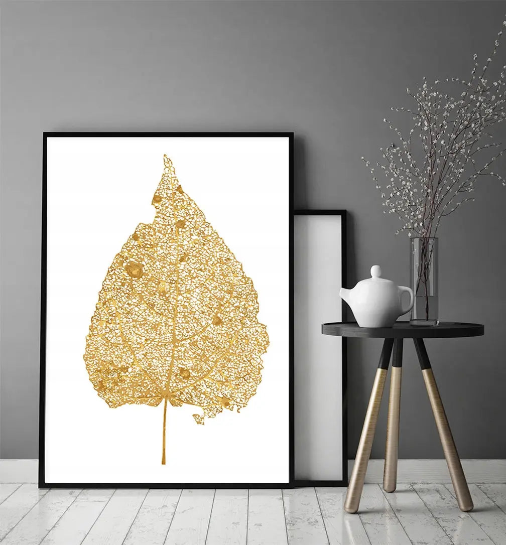 Plakat Złoty Liść 33x43 cm  ForWalls.eu
