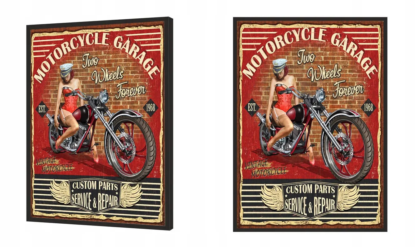 Plakat Garaż Pinup 33x43 cm - ForWalls.eu