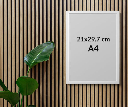 Ramka Drewniana A4 Biała  ForWalls.eu