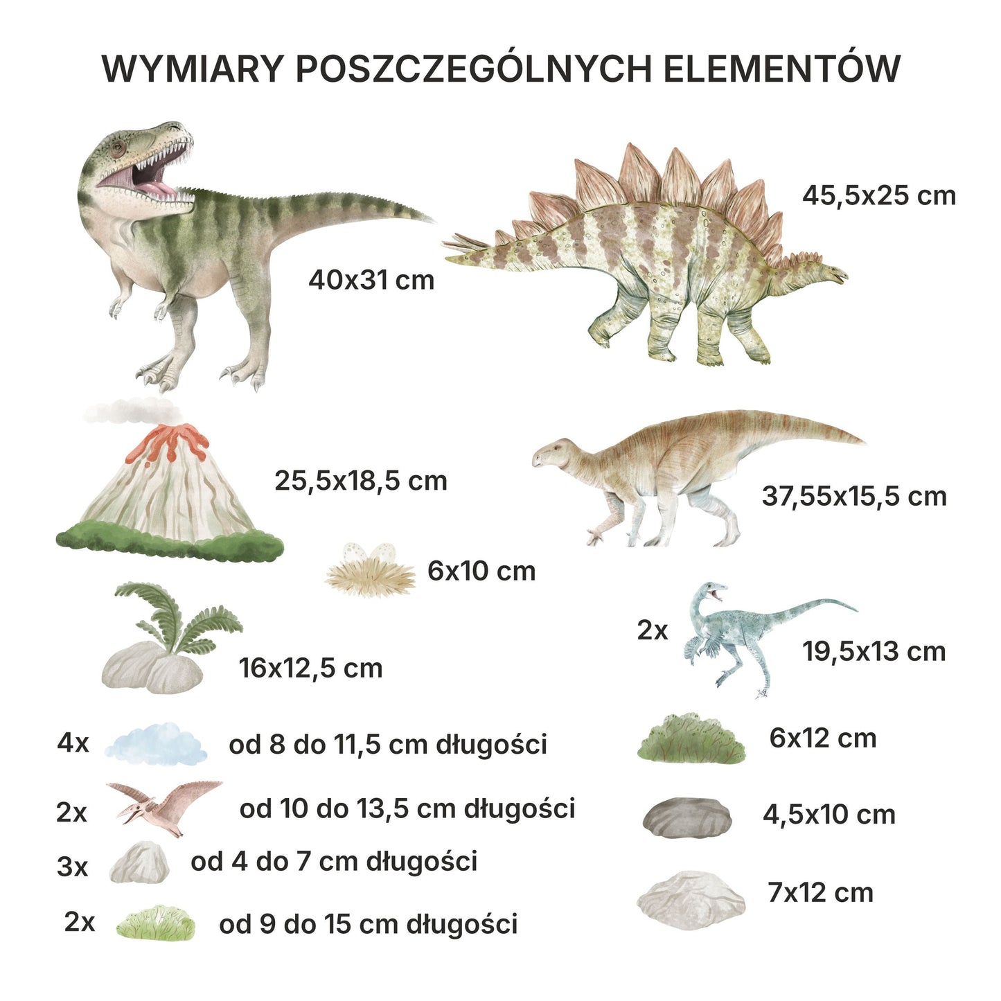Naklejki na ścianę dla chłopca Dinozaury dla dzieci GRATIS Kontakt Włącznik  ForWalls.eu