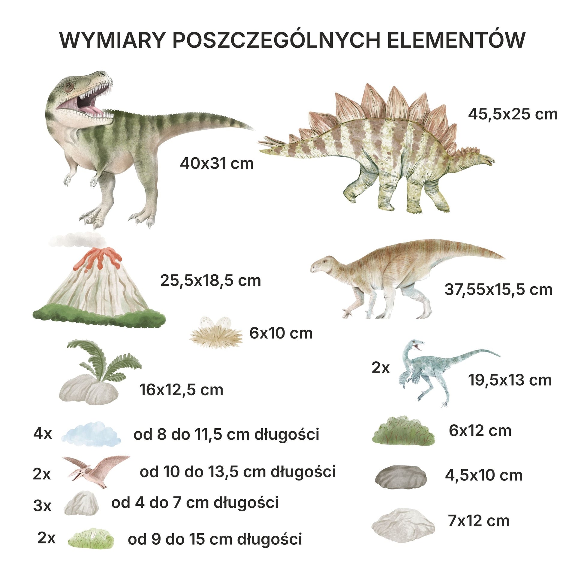 Naklejki na ścianę dla chłopca Dinozaury dla dzieci GRATIS Kontakt Włącznik  ForWalls.eu