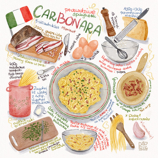 Plakat Kremowa Carbonara  ForWalls.eu