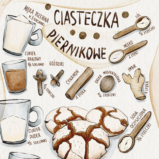 Plakat Ciasteczka Piernikowe  ForWalls.eu