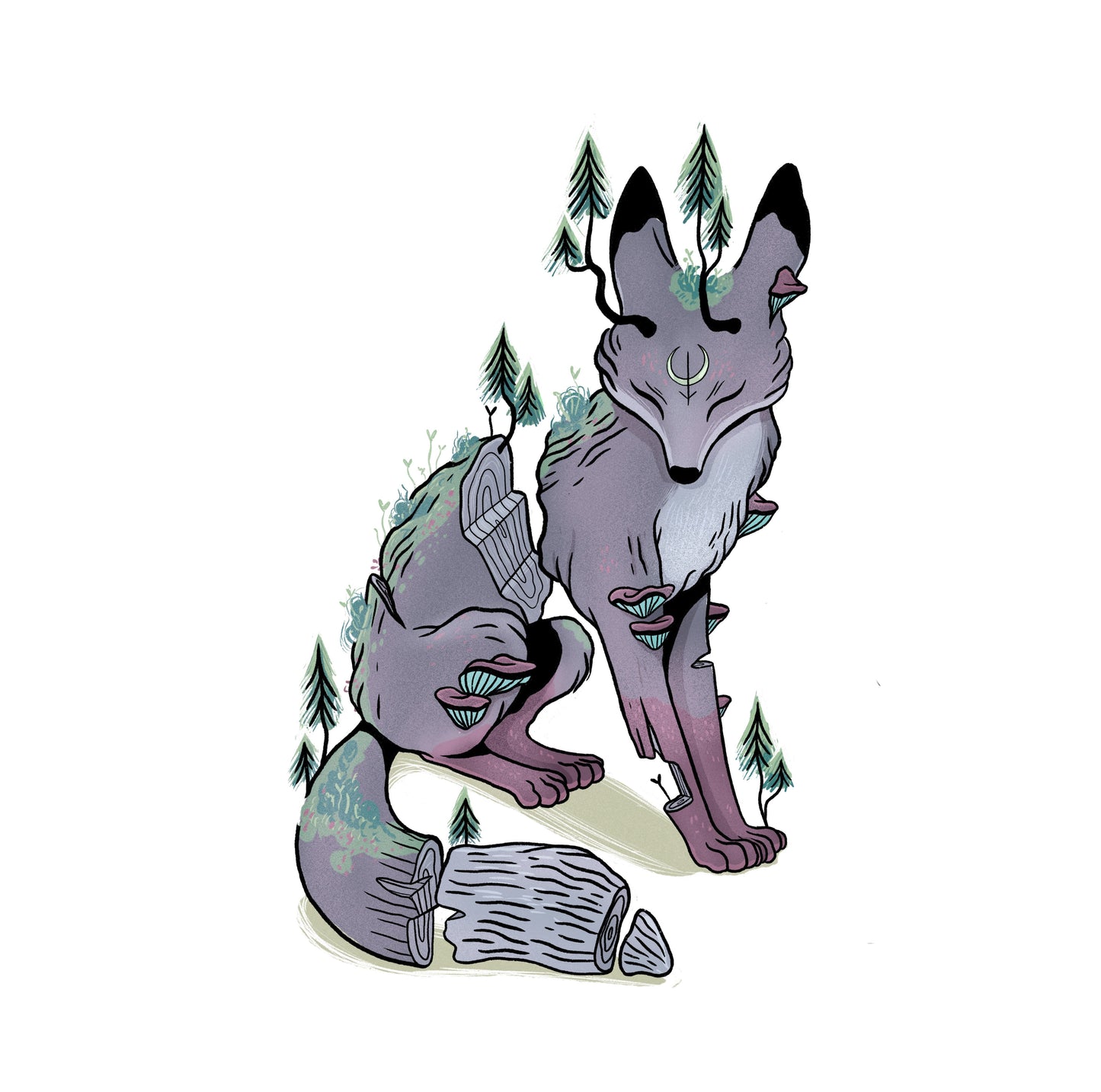 Plakat Forest Fox  ForWalls.eu