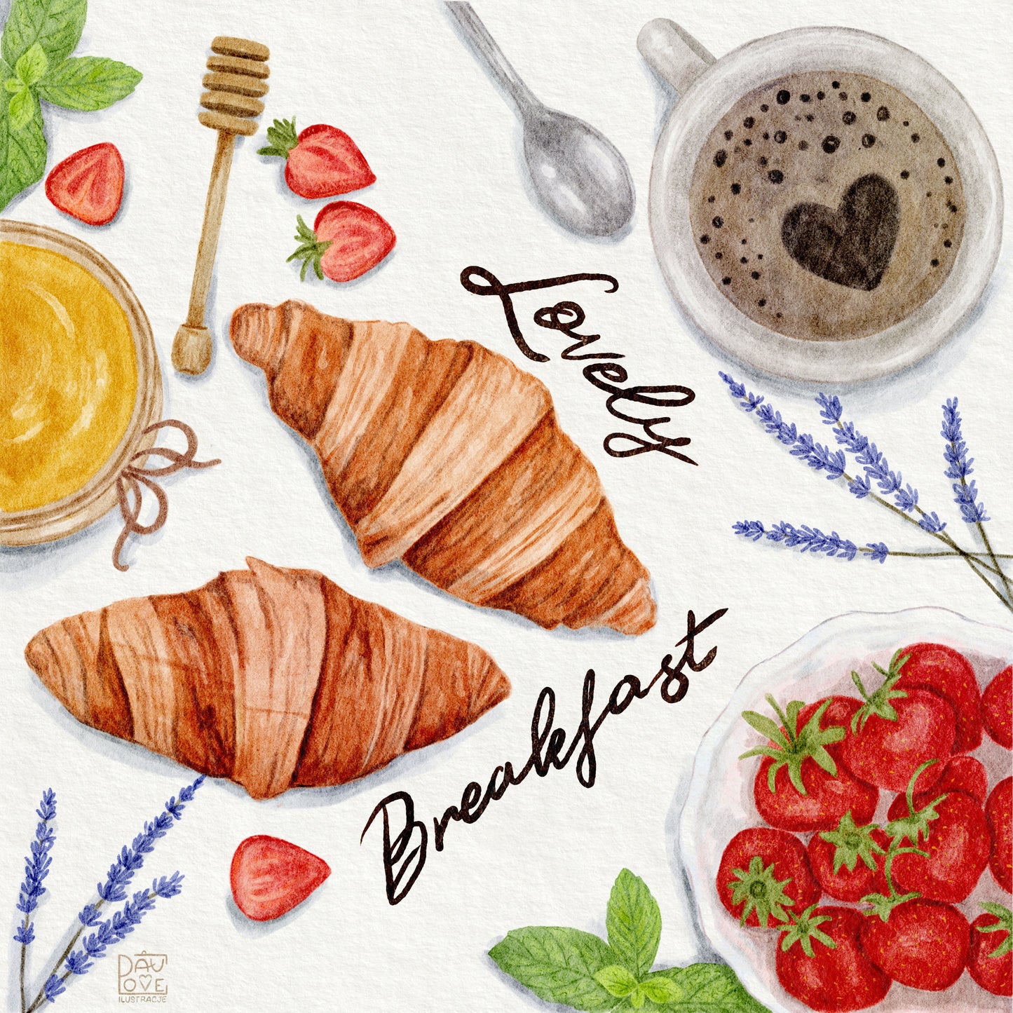 Plakat Lovely Breakfast  ForWalls.eu