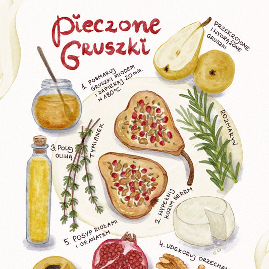 Plakat Pieczone Gruszki  ForWalls.eu