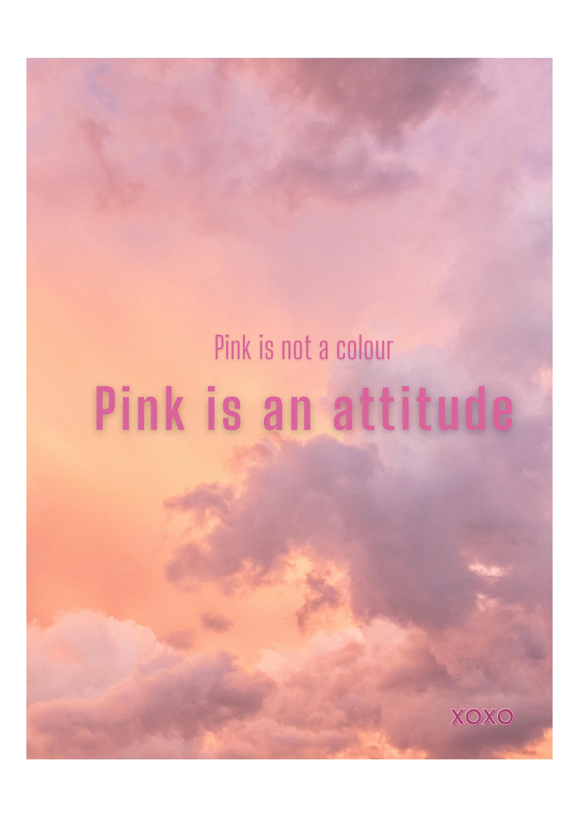 Plakat Pink Is An Attitude - ForWalls.eu