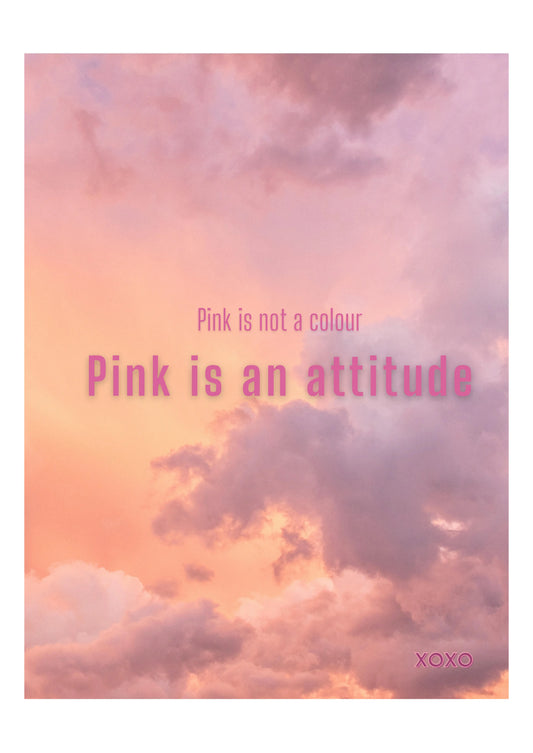 Plakat Pink Is An Attitude - ForWalls.eu