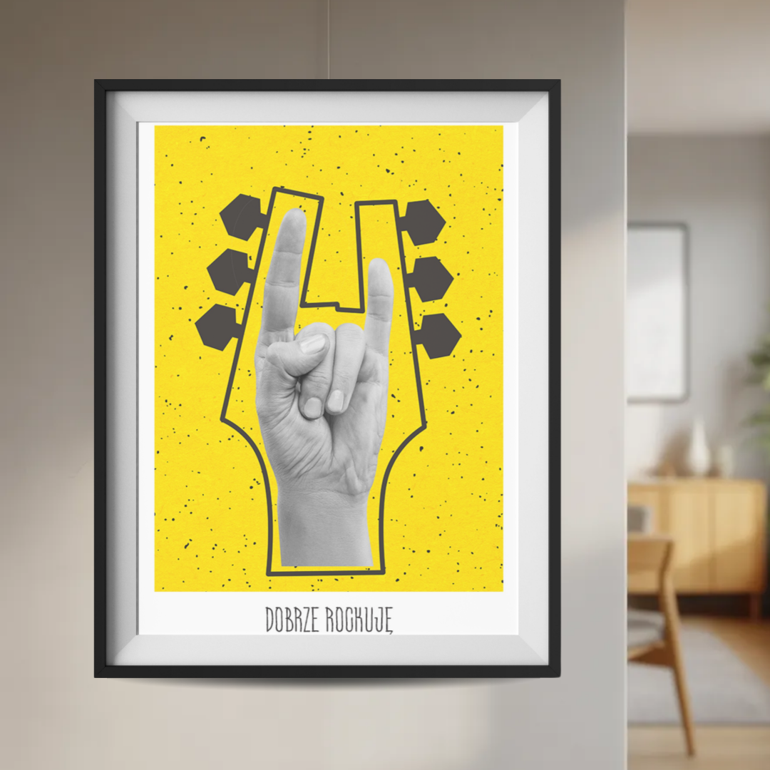 Plakat Dobrze Rockuje Muzyka  ForWalls.eu