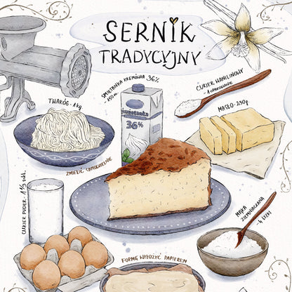 Plakat Sernik tradycyjny  ForWalls.eu