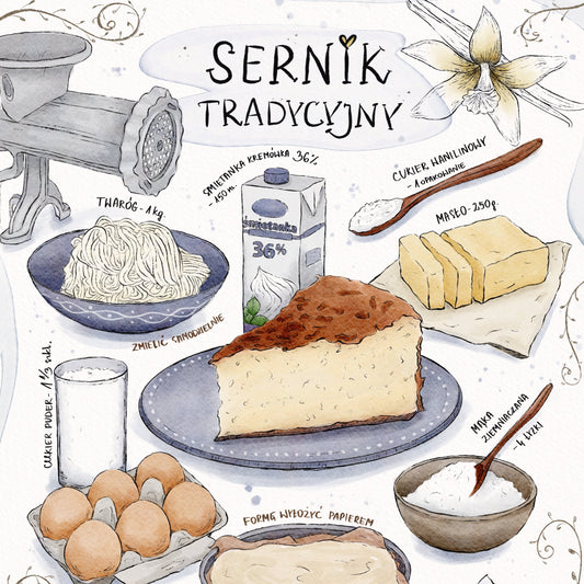 Plakat Sernik tradycyjny  ForWalls.eu