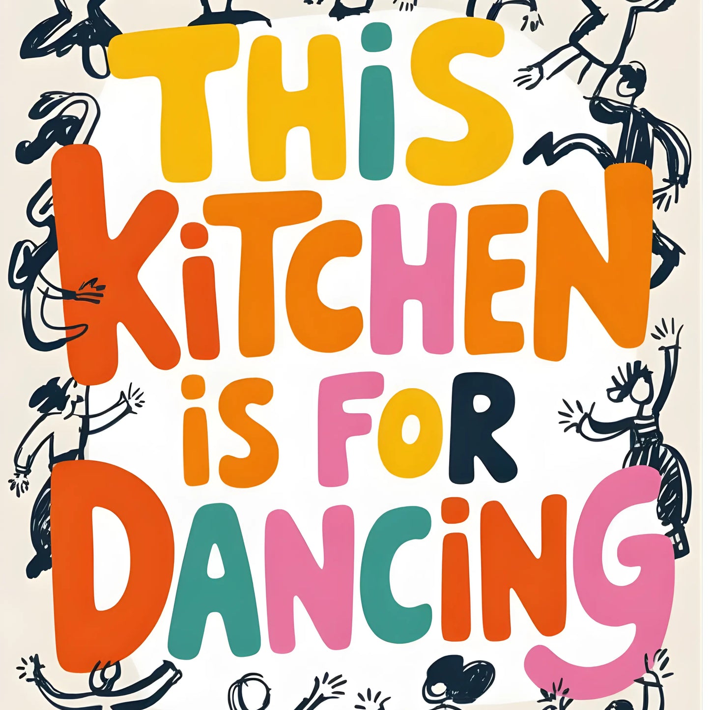 Plakat This Kitchen Is For Dancing - ForWalls.eu