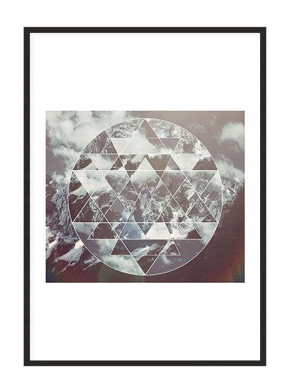 Plakat Trójkąty 33x43 cm  ForWalls.eu