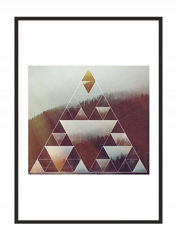Plakat Trójkąty 33x43 cm  ForWalls.eu