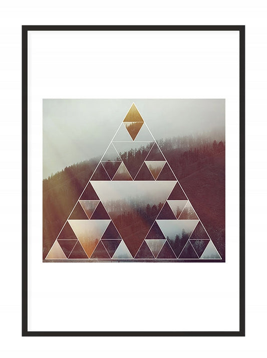 Plakat Trójkąty 33x43 cm  ForWalls.eu