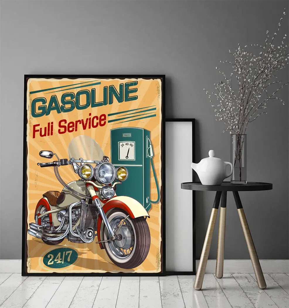 Plakat Garaż Motor 33x43 cm - ForWalls.eu