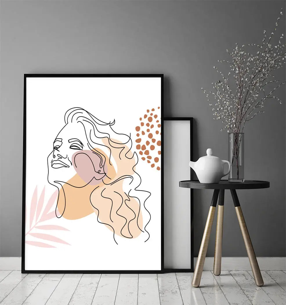 Plakat Line art Ona 33x43 cm - ForWalls.eu