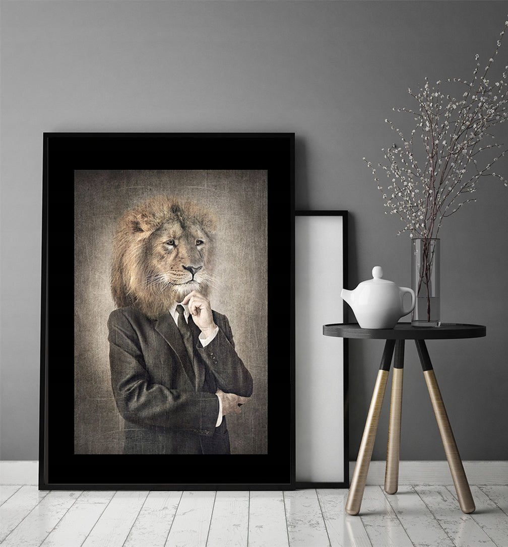 Plakat Lew 33x43 cm  ForWalls.eu