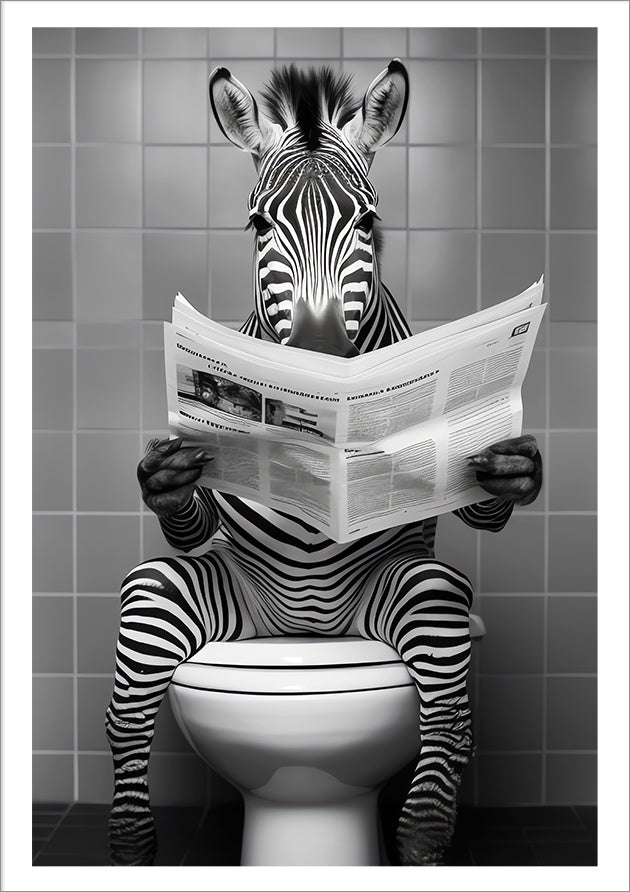 Plakat Zebra Na Kiblu Gazeta  ForWalls.eu