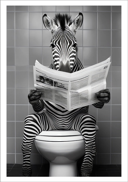 Plakat Zebra Na Kiblu Gazeta  ForWalls.eu