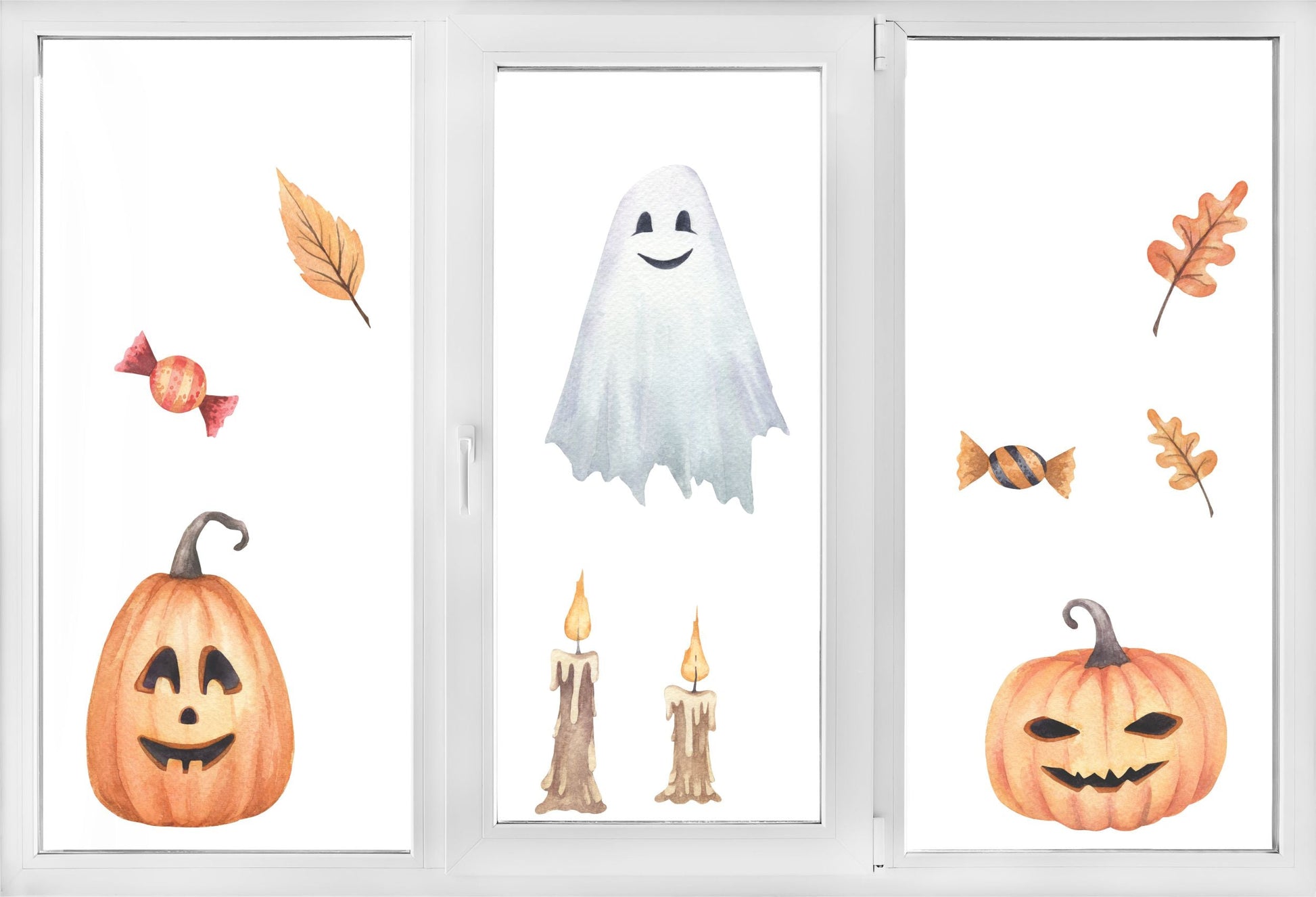 Naklejka dwustronna na okno Dekoracja Halloween Wielorazowa ozdoba na szybę  ForWalls.eu