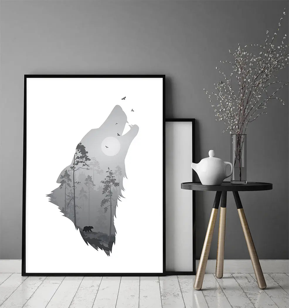 Plakat Wilk 33x43 cm - ForWalls.eu