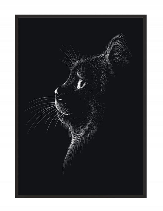 Plakat Czarny Kot 33x43 cm  ForWalls.eu