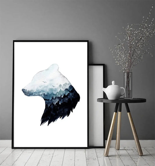 Plakat Niedźwiedź 33x43 cm - ForWalls.eu