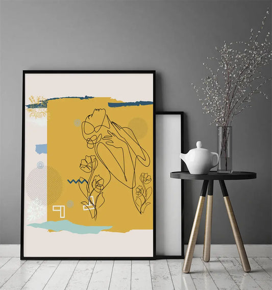 Plakat Line art Ona 33x43 cm - ForWalls.eu
