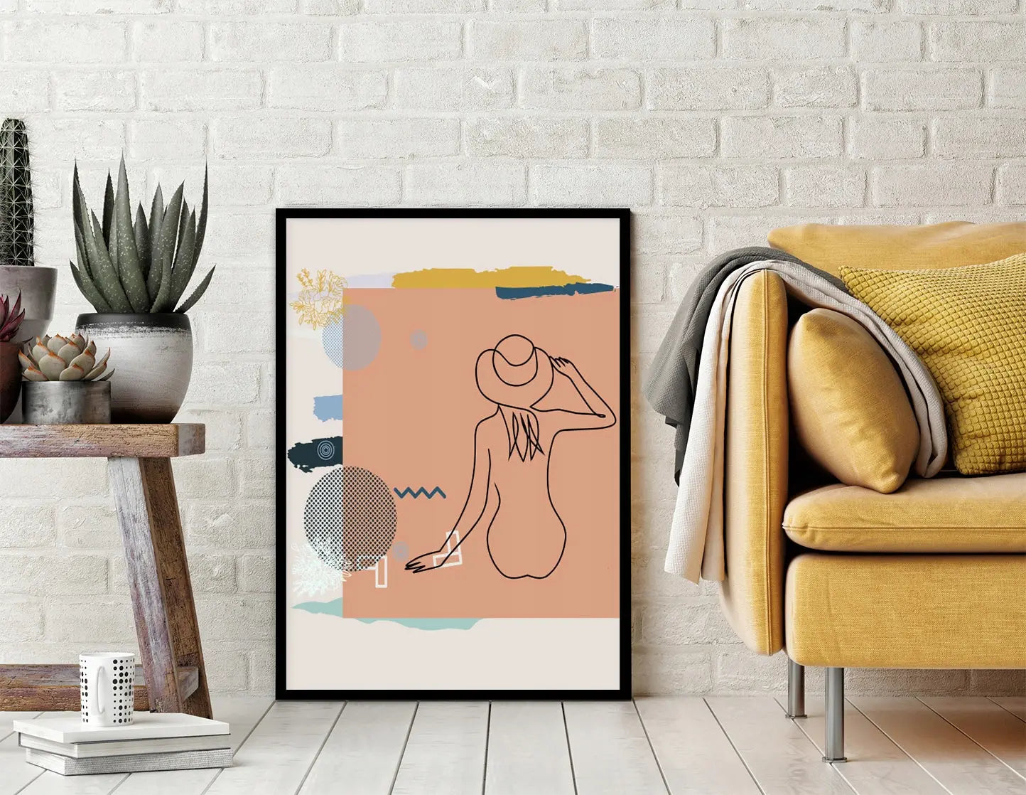 Plakat Line art Ona 33x43 cm - ForWalls.eu