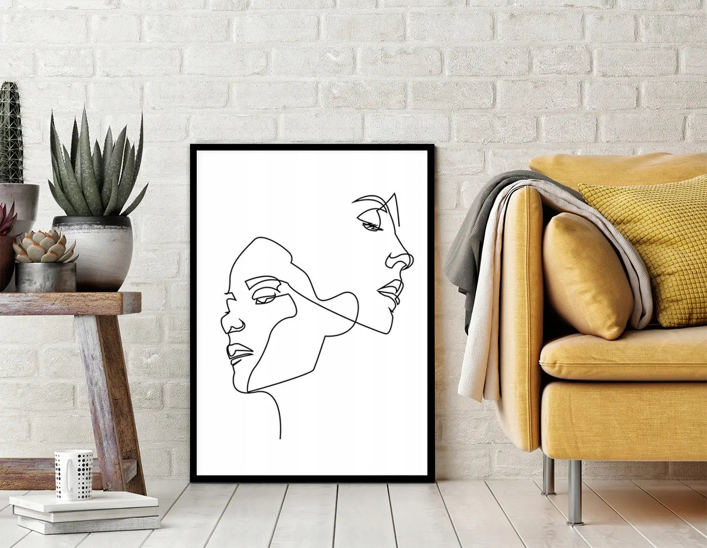 Plakat Line art Oni 53x73 cm  ForWalls.eu