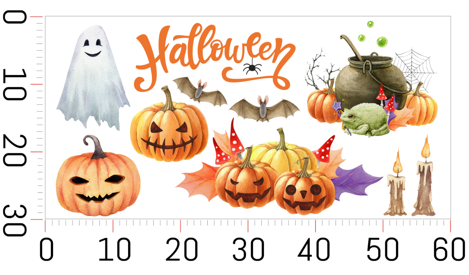 Naklejki ŚWIECĄCE w nocy ciemności fluorescencyjne Dekoracje Halloween  ForWalls.eu